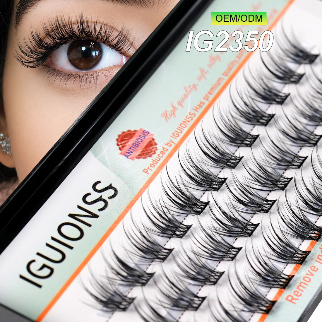 Eyelash Extension For Asian Eyes - OEM ODM Pestañas en Grupos Extensiones