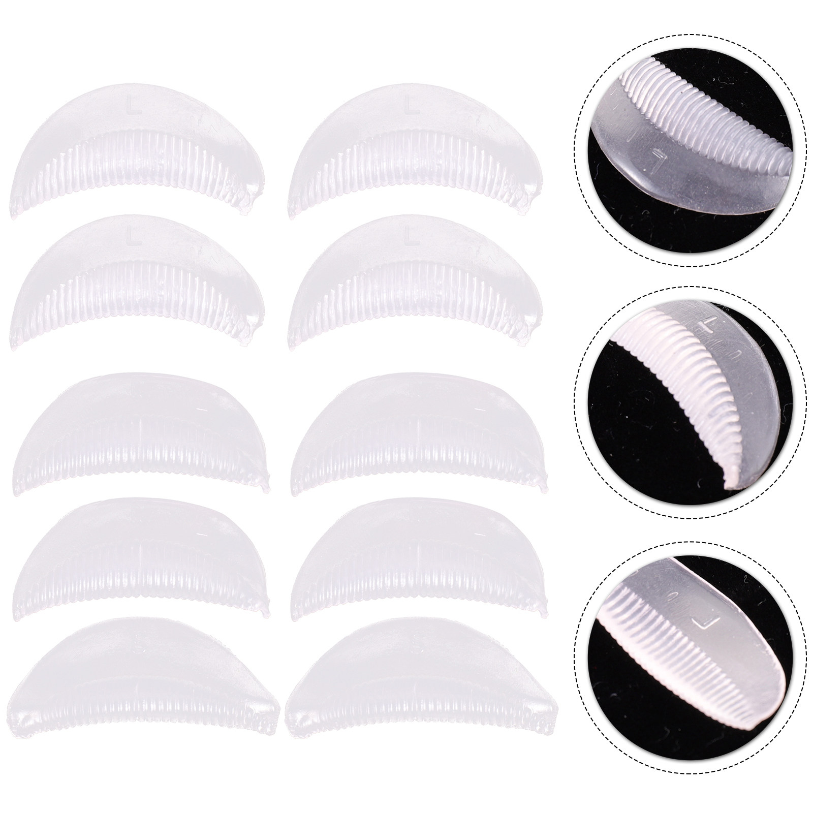 Eyelash Extension Is Safe - 10 Pares de Almohadillas de Silicona