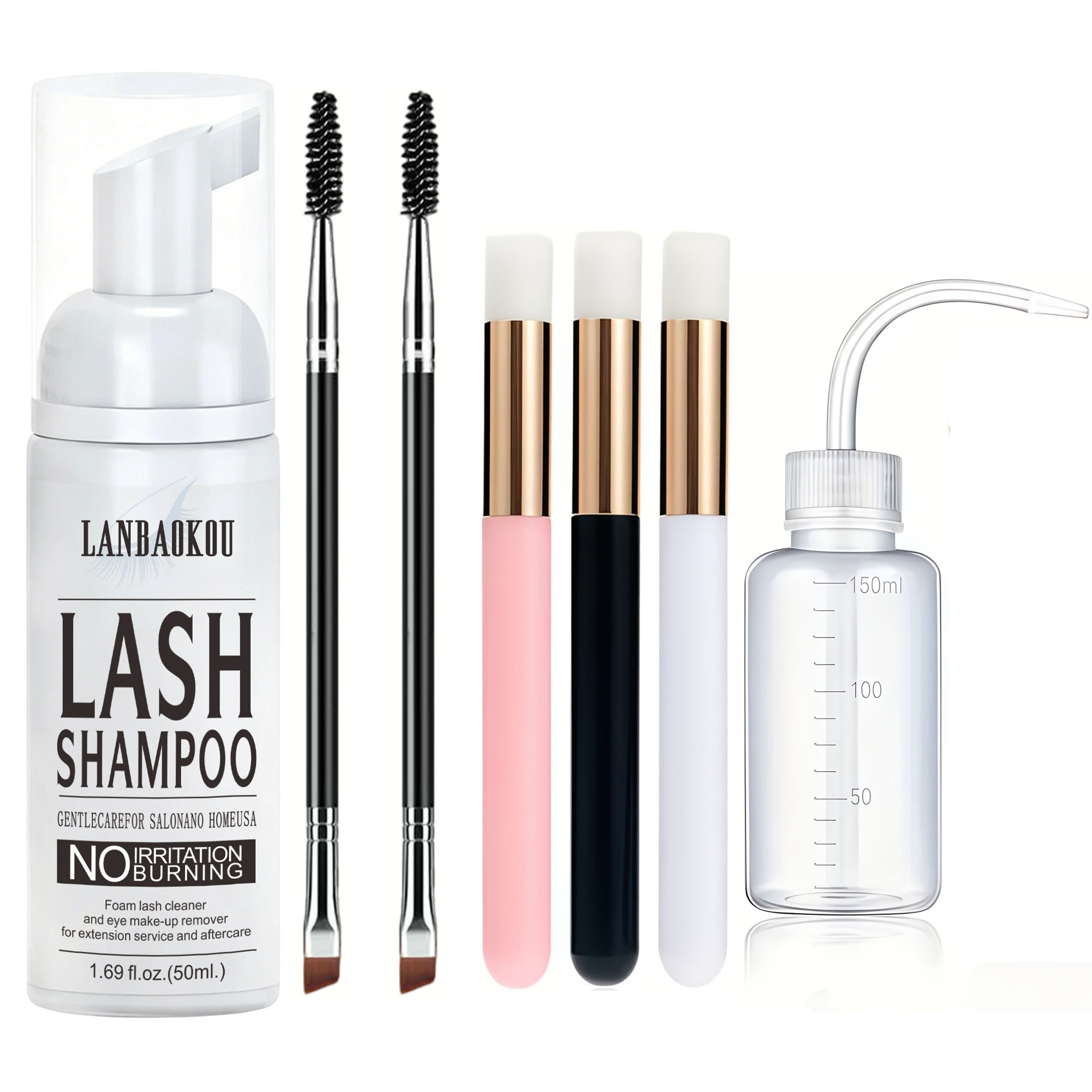Eyelash Extension Wash - Champú para Pestañas 50ML + Cepillo