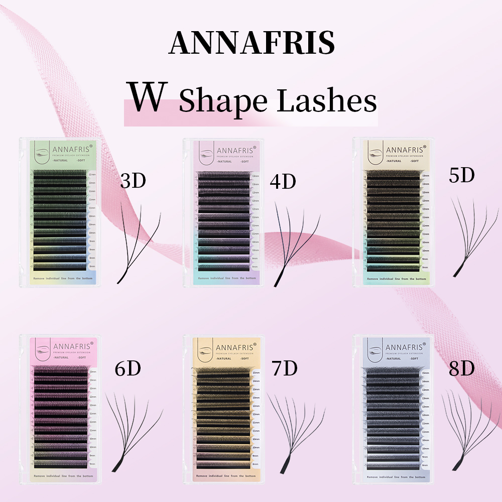 Eyelash Extension For Asian Eyes - ANNAFRIS ventilador de volumen prefabricado YY