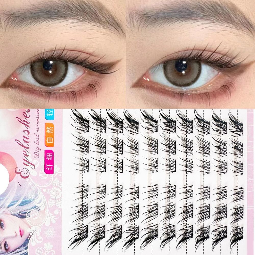 Eyelash Extension For Asian Eyes - Pestañas en racimos de ojos de