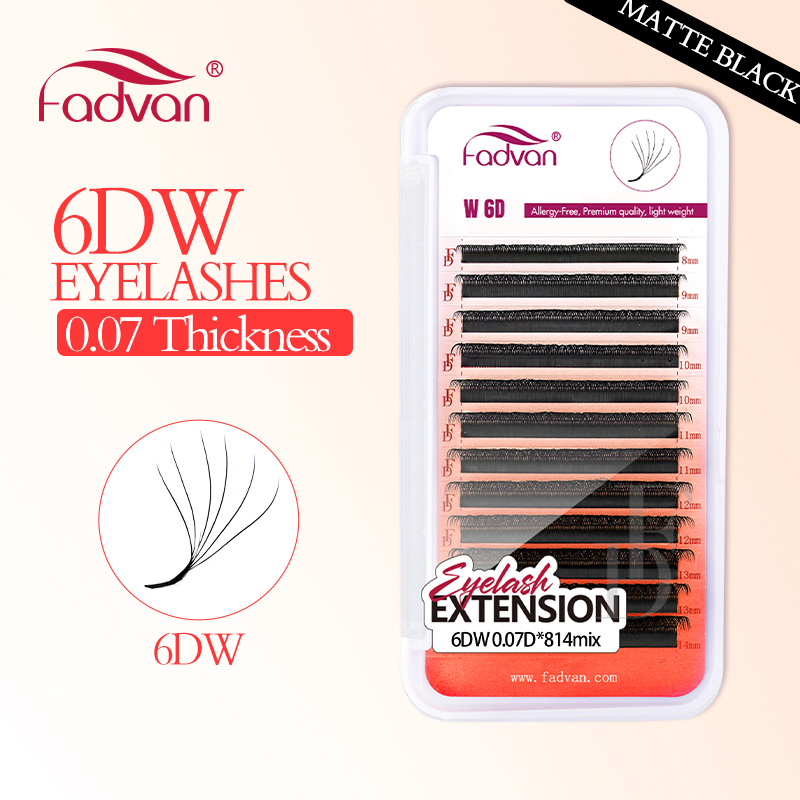 FADVAN Real 6D W pestañas 0,07 - Eyelash Extension For Asian Eyes reseña y precio