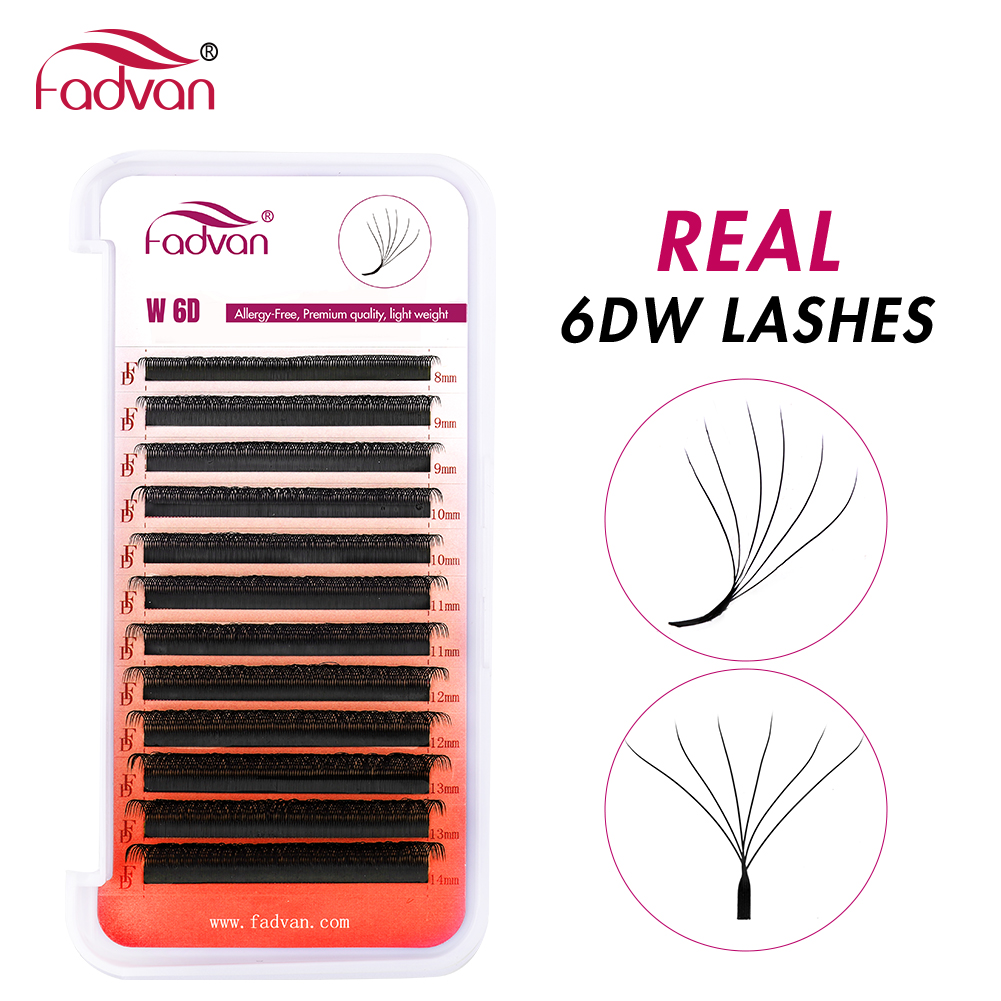 FADVAN Real 6D W pestañas 0,07 - Eyelash Extension For Asian Eyes reseña y precio