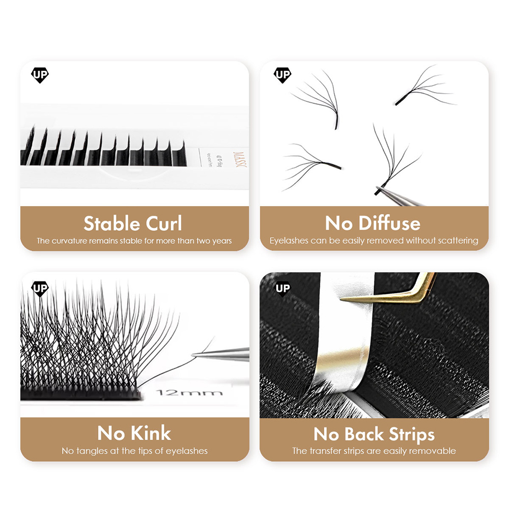 MASSCAKU L LU M Curl YY/W form - Eyelash Extension Yelix reseña y precio