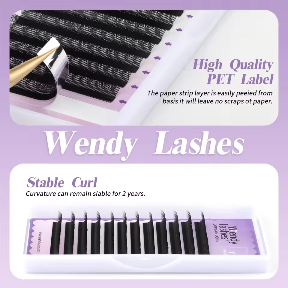 WENDY 2D YY forma C/D Curl Eya - Eyelash Extension Yelix reseña y precio